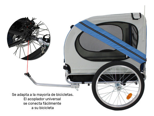 Remolque Carrito Para Bicicleta Niños Infaltil Mascotas 60kg