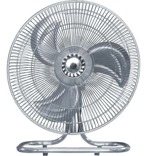 Ventilador 3 En 1 Negro Con 3 Aspas Color Plateado, 18 De Diámetro