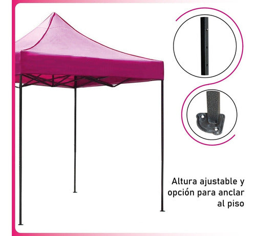 Carpa Toldo 3x3 Reforzado Plegable Impermeable Jardin 3 X 3