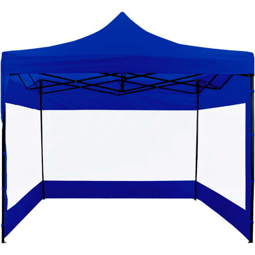 Carpa Toldo 3x3 Plegable Paredes Transparente Tejido 600d