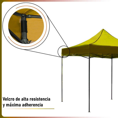 Carpa Toldo 3x3 Reforzado Plegable Impermeable Jardin 3 X 3