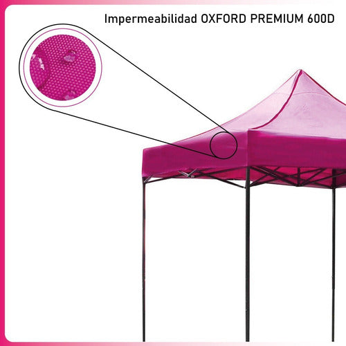 Carpa Toldo 3x3 Reforzado Plegable Impermeable Jardin 3 X 3