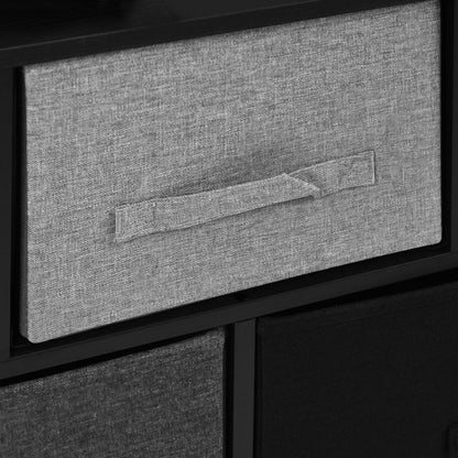Mueble Buro Organizador Comoda Tela Metal 5 Cajoneras