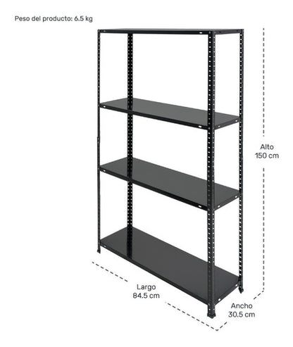 Anaquel Metalico Industrial 4 Niveles 150*85*30