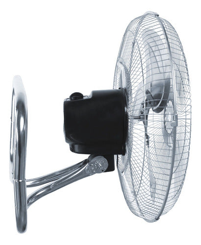 Ventilador 3 En 1 Negro Con 3 Aspas Color Plateado, 18 De Diámetro