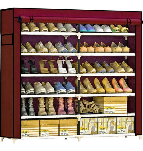 Zapatera Organizador 36 Pares Grande Compartimientos Metal Vino