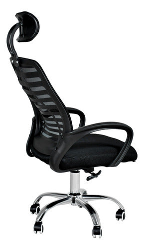 Silla De Oficina Alta Ejecutiva Escritorio Ajustable Mesh Negro