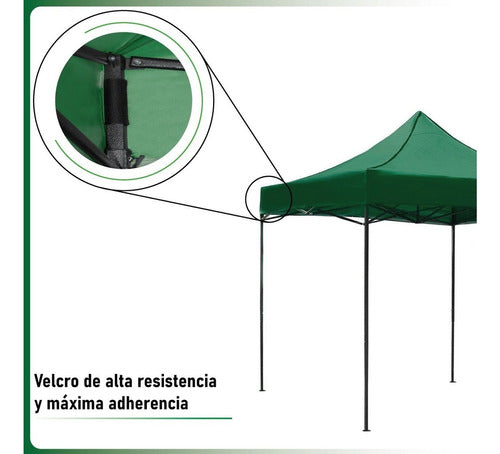 Carpa Toldo 3x3 Reforzado Plegable Impermeable Jardin 3 X 3