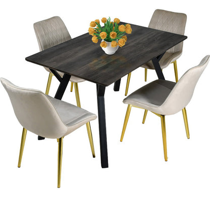 Mesa Comedor Nordico 4 Pers Cafe Hogar Lujo 130x80x76