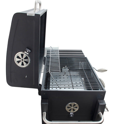 Asador De Carbon 24 Heavy Duty Portatil Negro Parrilla Carne