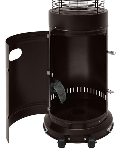 Calefactor Patio Exterior Calenton Torre Gas Lp 1.8m Color Bronce Marca Gutstark