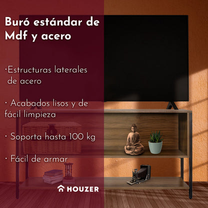 Mueble Tv 60 Mesa 3 Niveles 1.20m Moderno Organizador Cafe