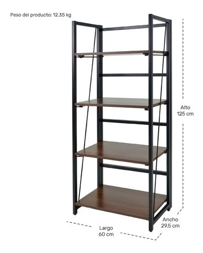 Librero Estante Plegable Industrial Estructura Metalica