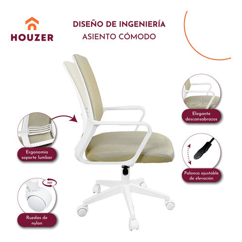 Silla Oficina Ajustable Ergonomica Escritorio Giratoria