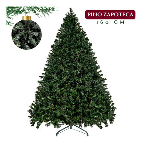 Arbol Navidad Artificial Premium Verde 1.60m Pino Frondoso