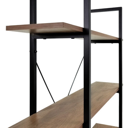 Librero Madera Estante Minimalista 4 Repisas Tipo Boho
