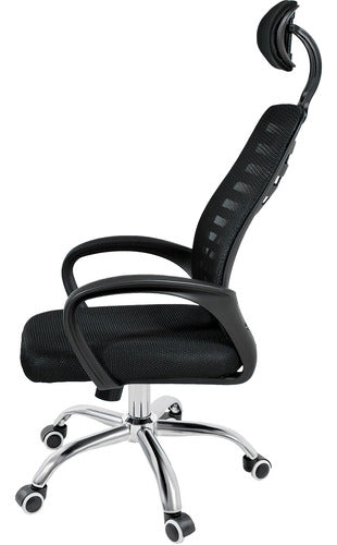 Silla De Oficina Alta Ejecutiva Escritorio Ajustable Mesh Negro