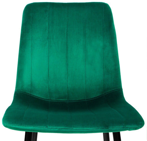 Silla Eames Tapizada Recta Minimalista Vintage Comedor Sala