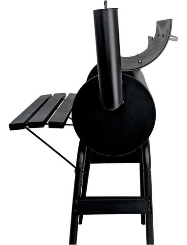 Asador Ahumador Bbq Parrilla Carne Portatil Carbon Leña