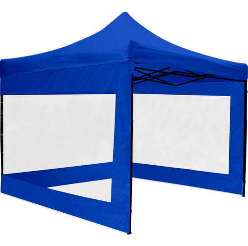 Carpa Toldo 3x3 Plegable Paredes Transparente Tejido 600d