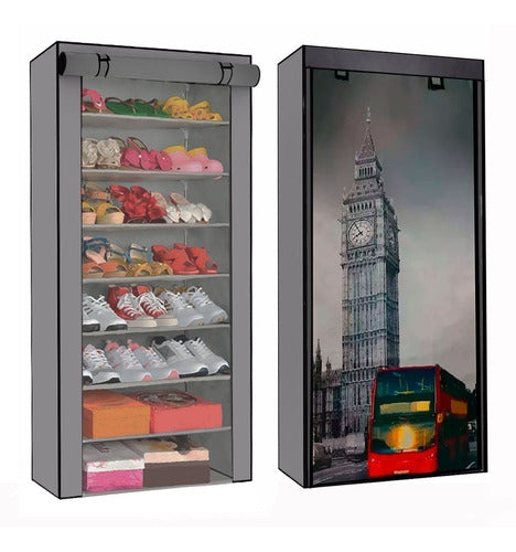 Zapatera Organizador Rack 8 Repisas Big Ben Londres Zapatos