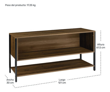 Mueble Tv 60 Mesa 3 Niveles 1.20m Moderno Organizador Cafe