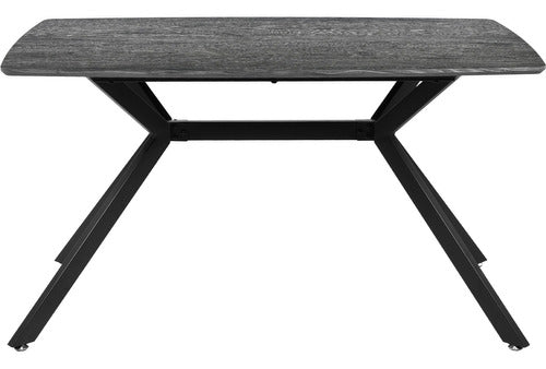 Mesa Comedor Nordico 4pers Gris Casa Hogar Lujo 130x80x74