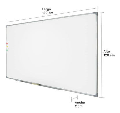 Pizarron Blanco 180x120 De Alta Calidad Plumones Gratis