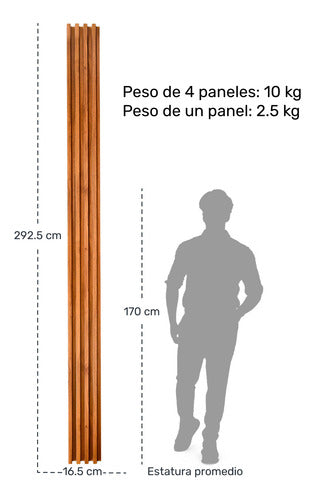 Lambrin Panel Decorativo 3d Set 4pz 1.9m2 Interior Exterior