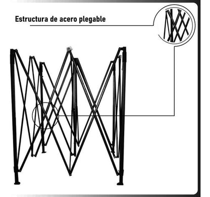 Carpa Toldo 3x3 Reforzado Plegable Impermeable Jardin 3 X 3