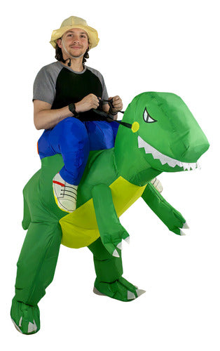 Disfraz Dinosaurio Traje Inflable Montable Jurasico Adulto