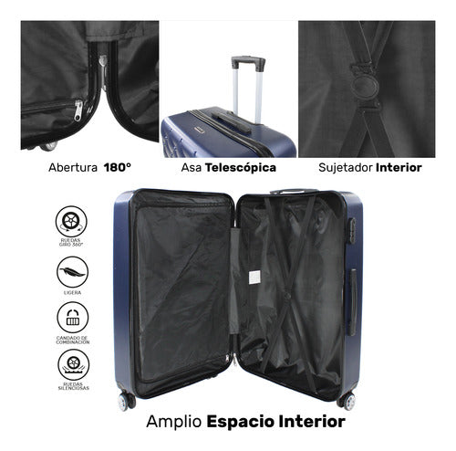 Set Juego 4 Maletas Viaje 4 Ruedas 360 Ultra Resistentes