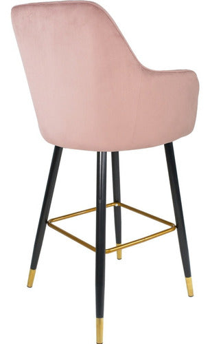 Silla Eames Alta Tapizada Sillon Banco Terciopelo