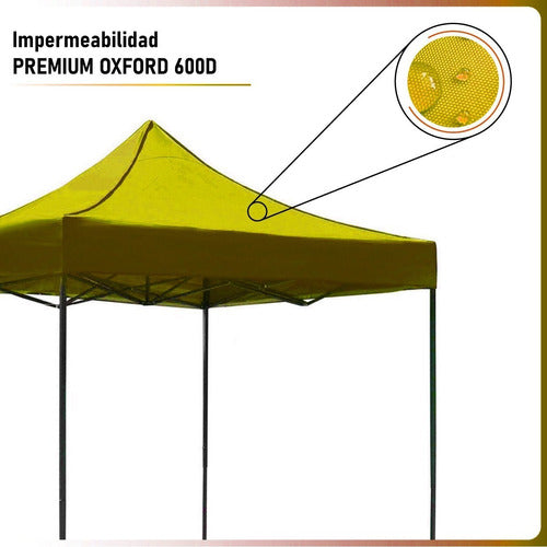 Carpa Toldo 3x3 Reforzado Plegable Impermeable Jardin 3 X 3