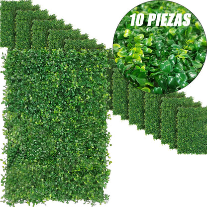 Muro Verde Follaje Artificial Sintentico 60 X 40 Cm Pared