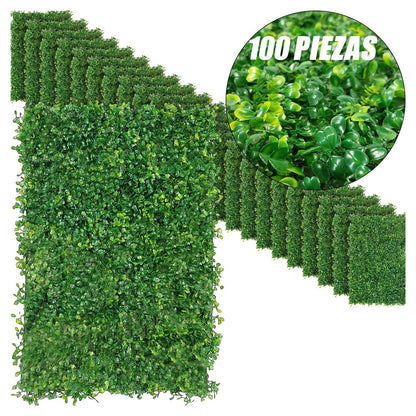 Muro Verde Follaje Artificial Sintentico 60 X 40 Cm Pared