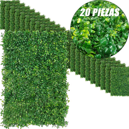 Muro Verde Follaje Artificial Sintentico 60 X 40 Cm Pared