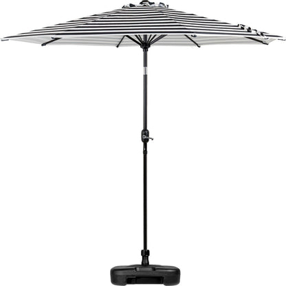 Sombrilla Jardin Exterior Playa 2.70m 45° Inclinacion Color Negro Rayado