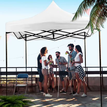 Carpa Toldo 3x3 Reforzado Plegable Impermeable Jardin blanco