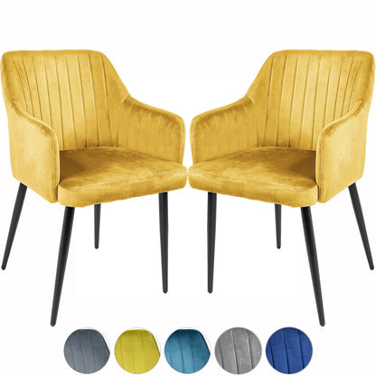 Silla Comedor Sillon Terciopelo Acolchada Moderna