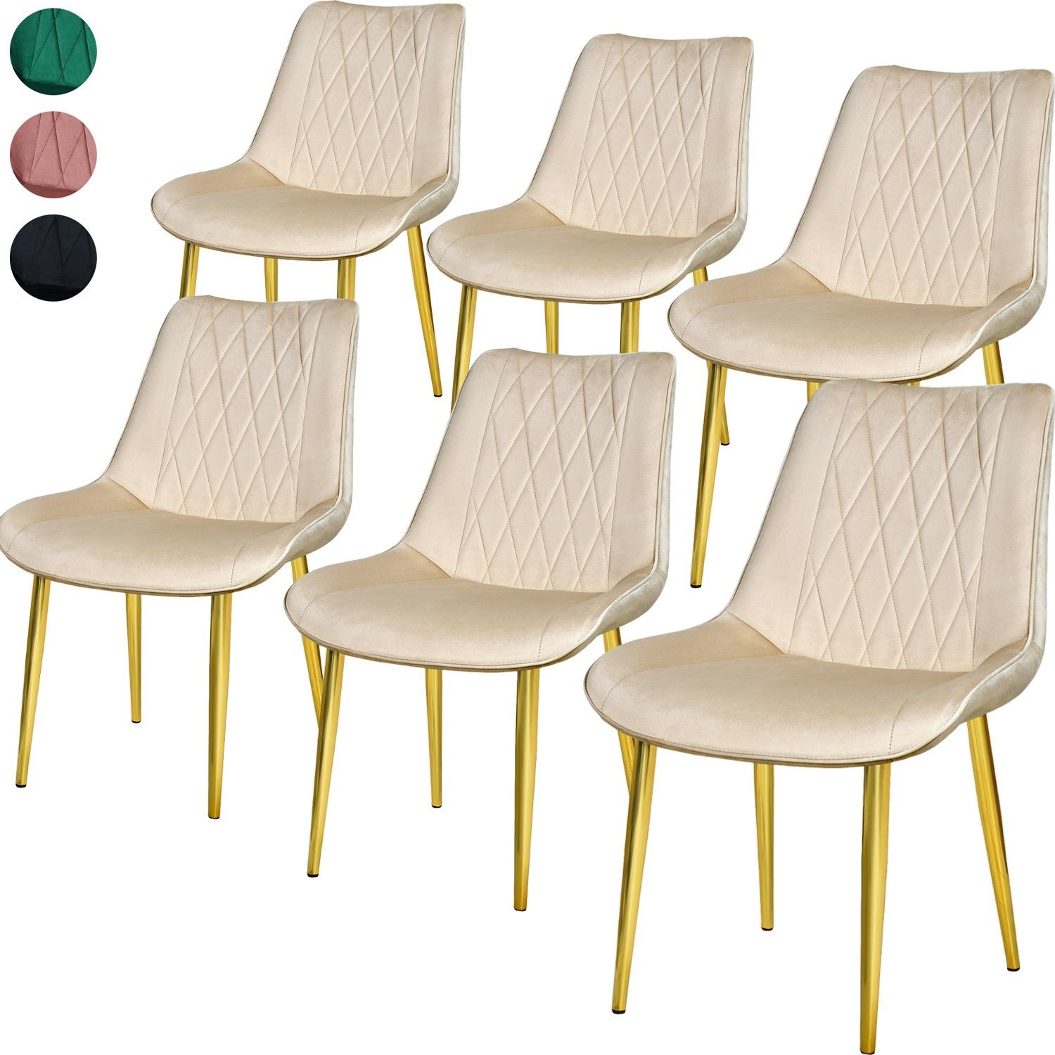 Silla Comedor Tapizadas Terciopelo Elegantes