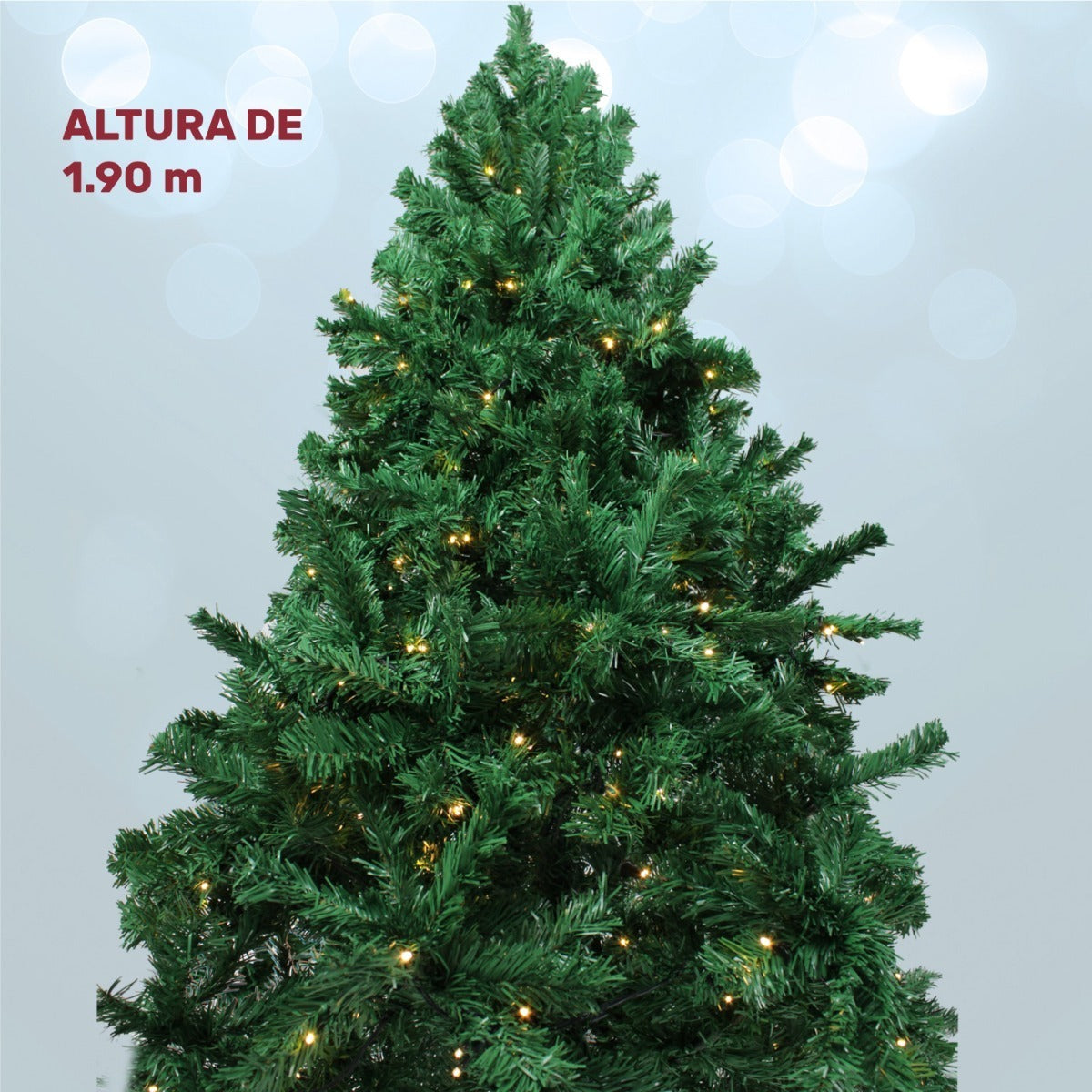 Arbol Navidad Verde 190 Cm Frondoso Luces Led 736 Ramas