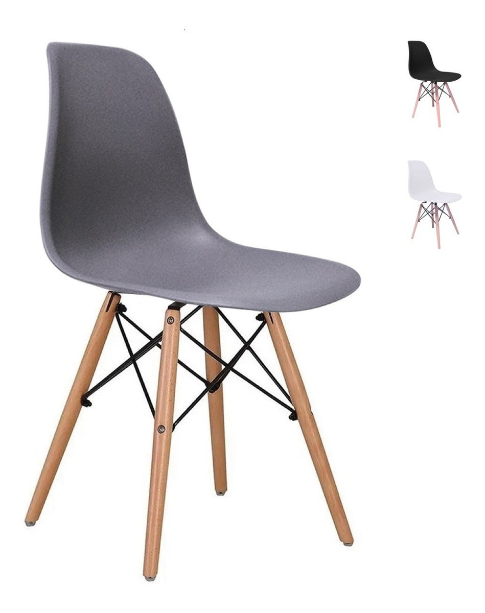 Silla Eames Gris Decoracion Interior Casa Hogar Lujo Hood Gris