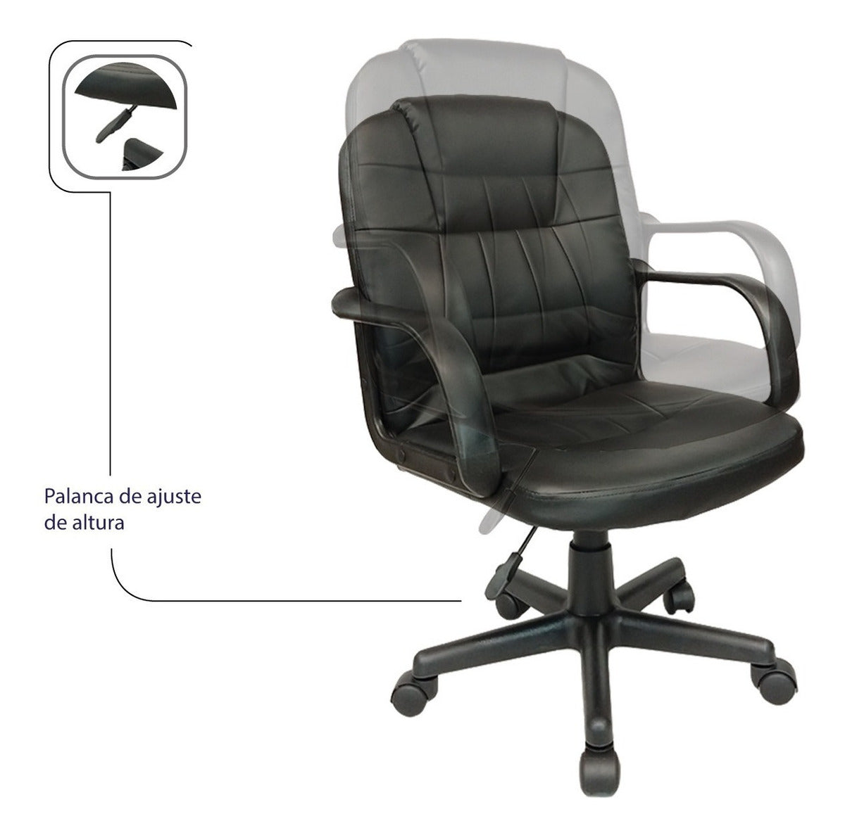 Silla Ejecutiva Sillon Oficina Ajustable Escritorio