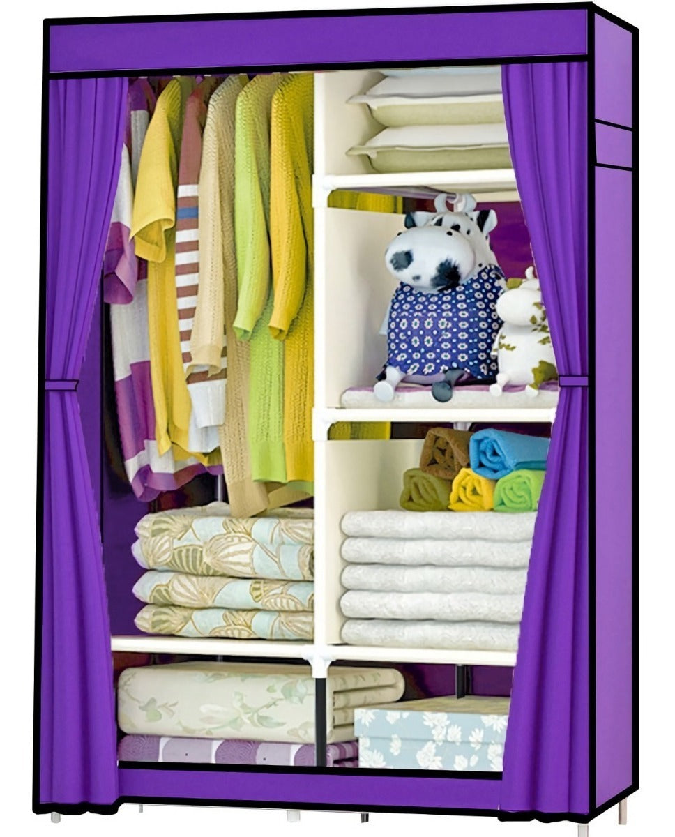 Closet Zapatera Organizador Compartimientos Metal Morada