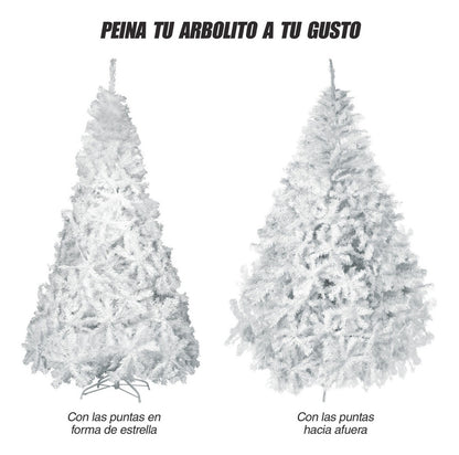 Arbol Navidad 2.20m Artificial Blanco Pino Pachon Jardimex