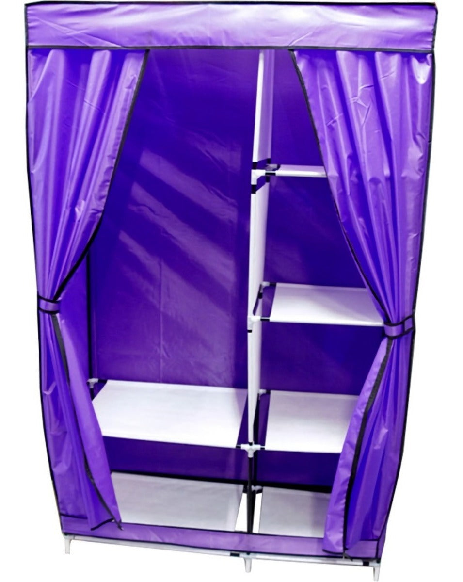 Closet Zapatera Organizador Compartimientos Metal Morada