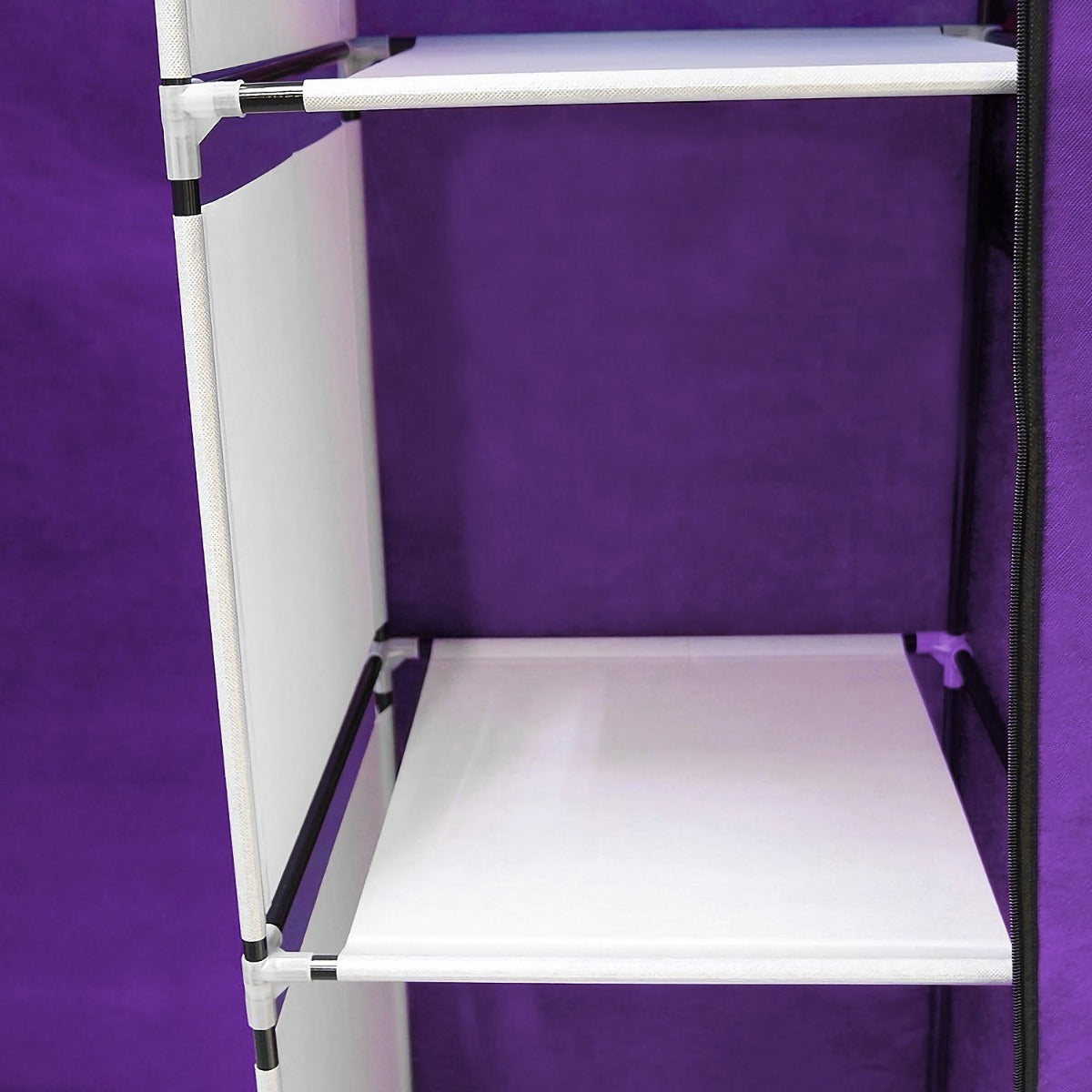 Closet Zapatera Organizador Compartimientos Metal Morada