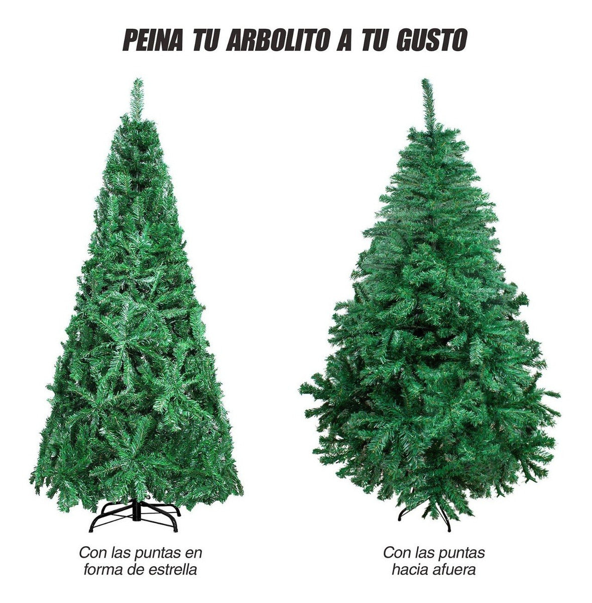 Arbol Navidad Artificial Frondoso 1.90 M Verde Pino Jardimex